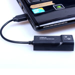 USB zu RJ45 10/100 Mbps USB Ethernet Adapter Netzwerkkarte, USB 2.0 100Mbps