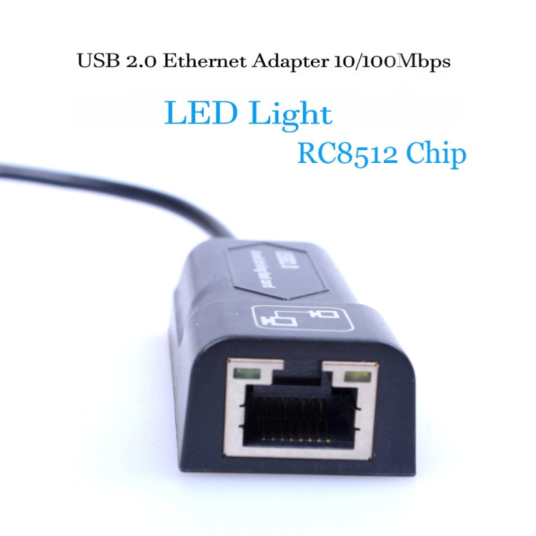 USB zu RJ45 10/100 Mbps USB Ethernet Adapter Netzwerkkarte, USB 2.0 100Mbps