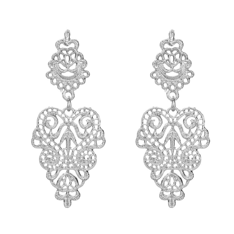 Boho Wilde Anhänger Tropfen Ohrringe, Gold, Silber
