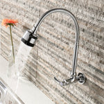 Küchenarmatur mit Spritzschutz, Waschbecken, universell drehbar, Vollkupfer-Verbindung, Kaltwasser, Kaltwasser+50 cm Schlauch, Kaltwasser+60 cm Schlauch, Kaltwasser+80 cm Schlauch, Warm- und Kaltwasser, Warm- und Kaltwasser+60 cm Schlauch, 304 Kaltwasser