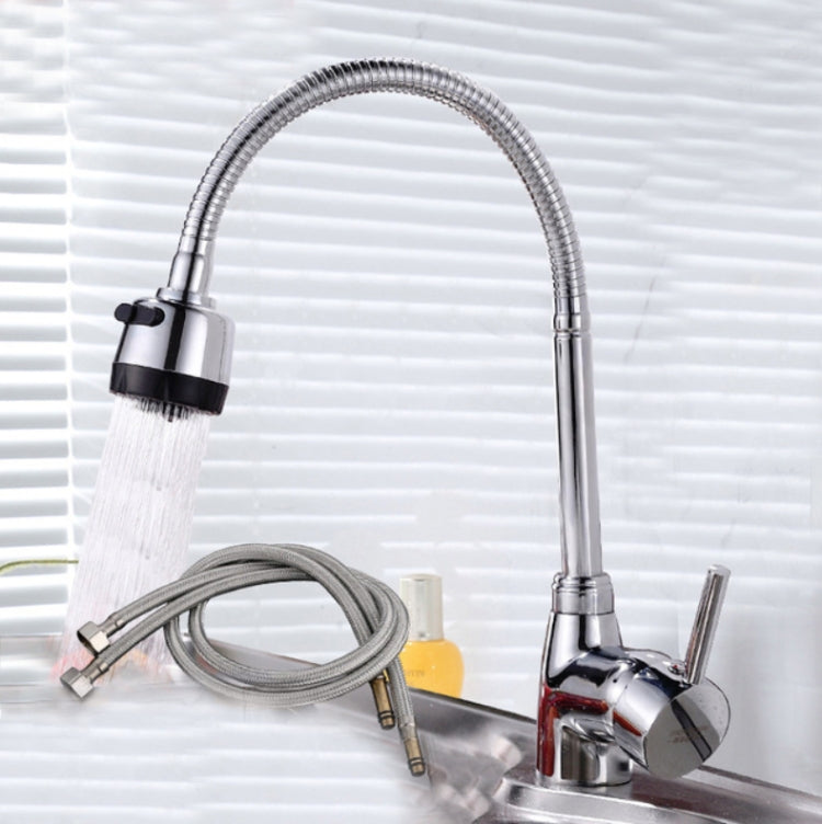Küchenarmatur mit Spritzschutz, Waschbecken, universell drehbar, Vollkupfer-Verbindung, Kaltwasser, Kaltwasser+50 cm Schlauch, Kaltwasser+60 cm Schlauch, Kaltwasser+80 cm Schlauch, Warm- und Kaltwasser, Warm- und Kaltwasser+60 cm Schlauch, 304 Kaltwasser