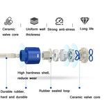 Bad Wasserhahn Waschtisch Wasserfall Warm- & Kaltwasserhahn, 84535-1, 84535 Hoher Typ, 99529 Schwarz