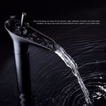 Bad Wasserhahn Waschtisch Wasserfall Warm- & Kaltwasserhahn, 84535-1, 84535 Hoher Typ, 99529 Schwarz