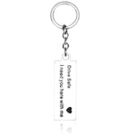 Fashion Keyring Gifts Engraved Drive Safe I Need You Here With Me Keychain Couples Boyfriend Girlfriend Jewelry Key Chain, Fashion Keyring