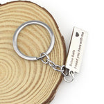 Fashion Keyring Gifts Engraved Drive Safe I Need You Here With Me Keychain Couples Boyfriend Girlfriend Jewelry Key Chain, Fashion Keyring