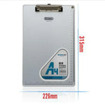 A4 Aluminium Klemmbrett Schreibunterlage Ordner Schul- und Bürobedarf, Größe: 31,5x22,5cm, 31,5x22,5cm
