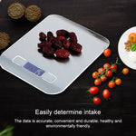 Digitale Multifunktions-Küchenwaage aus Edelstahl mit LCD-Display, 5kg/1g, Roségold, 5kg/1g, Silber