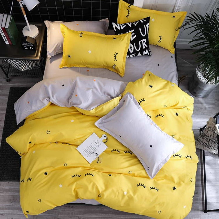 Bedding Set Luxury Family Set Sheet Duvet Cover Pillowcase, 1.5m Four-piece bedsheet