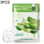 3er-Pack Hautpflege-Gesichtsmasken mit Pflanzenextrakten: Feuchtigkeitsspendend, ölregulierend, Mitesserentferner, Gesichtsmaske, Blaubeere, Aloe Vera, Olive, Honig, Granatapfel, Gurke