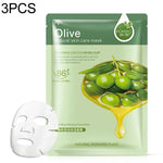 3er-Pack Hautpflege-Gesichtsmasken mit Pflanzenextrakten: Feuchtigkeitsspendend, ölregulierend, Mitesserentferner, Gesichtsmaske, Blaubeere, Aloe Vera, Olive, Honig, Granatapfel, Gurke