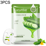 3er-Pack Hautpflege-Gesichtsmasken mit Pflanzenextrakten: Feuchtigkeitsspendend, ölregulierend, Mitesserentferner, Gesichtsmaske, Blaubeere, Aloe Vera, Olive, Honig, Granatapfel, Gurke