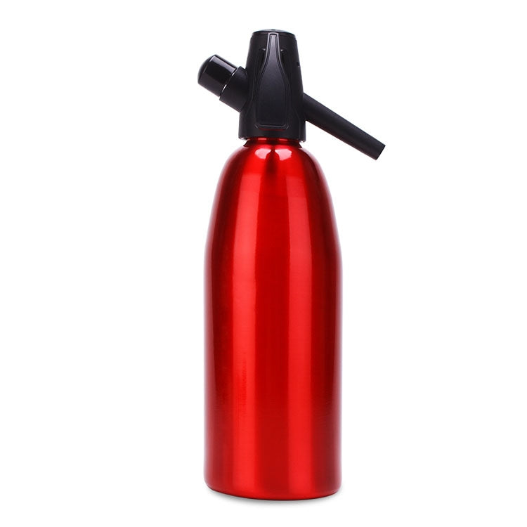 Manueller Soda Siphon CO2-Spender Wasserblasen-Generator Kühles Getränk Cocktail-Soda-Maschine Aluminium Bar DIY Soda Maker, Kapazität: 1L