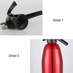 Manueller Soda Siphon CO2-Spender Wasserblasen-Generator Kühles Getränk Cocktail-Soda-Maschine Aluminium Bar DIY Soda Maker, Kapazität: 1L