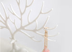 Kreativer Ring in Geweihform Lippenstiftständer Halskette Schmuck Kosmetik Aufbewahrungs-Organizer