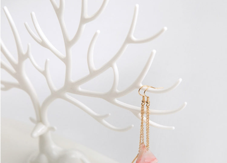 Kreativer Ring in Geweihform Lippenstiftständer Halskette Schmuck Kosmetik Aufbewahrungs-Organizer