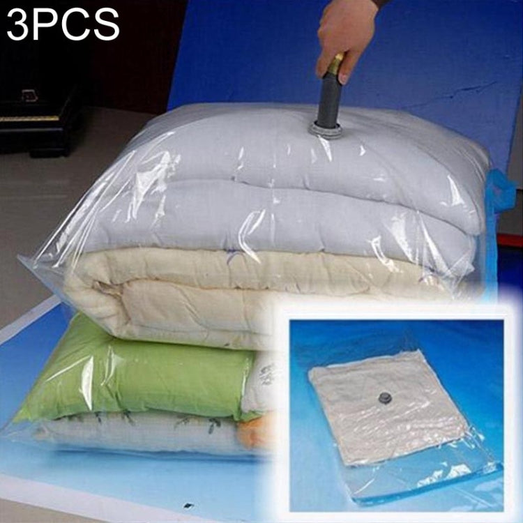 3 PCS Hot Vacuum Bag Storage Organizer Transparent Border Foldable Extra Large Seal Compressed Travel Saving Space Bags, 3 PCS 60 x 80cm, 3 PCS 70 x 100cm, 3 PCS  80 x 110cm