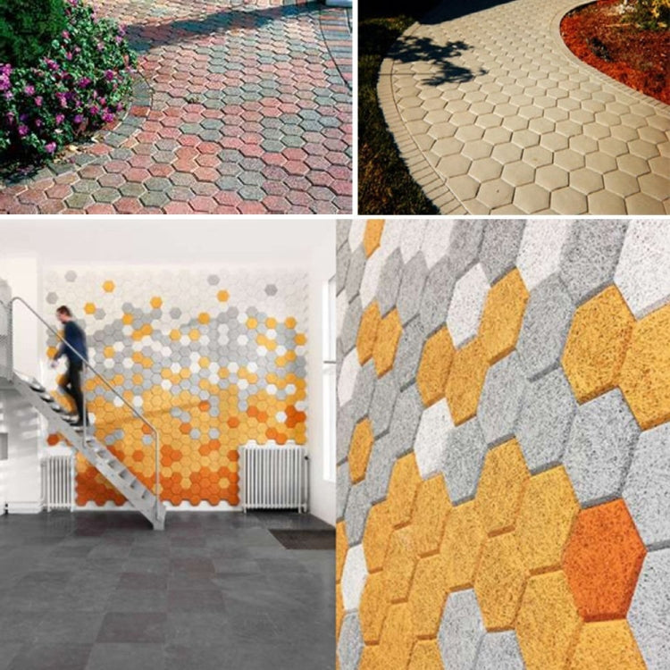 Kunststoff-Bodenform ultraleicht DIY Garten Pflasterung sechseckige ausgefallene Form, Pflasterung sechseckige ausgefallene Form