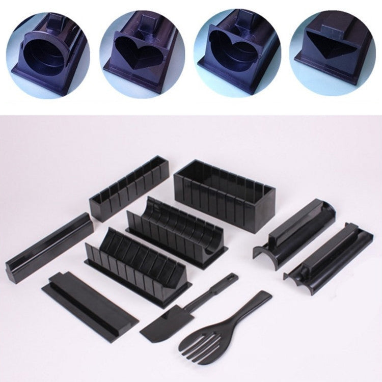 10-teiliges DIY Sushi-Algen-Reisball-Form-Set, 10-teiliges Set