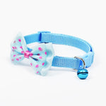 Verstellbares Halsband mit Schleife und Glöckchen für Katzen und Hunde – Haustierbedarf