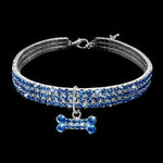 Glitzerndes Strass-Hundehalsband mit Leine für Welpen, Chihuahuas und andere kleine Hunde, Größen L, M, S