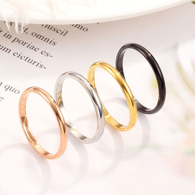 Female Stainless Steel Titanium Steel Ring, 8, 3