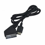 1,8 m langes RGB-SCART-Kabel für Sony PS2/PS3 (AV-Anschlusskabel) – Ersatzkabel für PAL/NTSC-Konsolen, für PS2/PS3