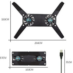 2 Stück faltbare Laptop-Kühler