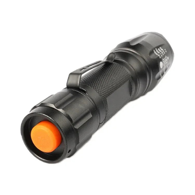 T02 Stift-Clip Mini-Taschenlampe T6 Teleskop-Zoom LED-Taschenlampe Outdoor Wasserdicht Weitschuss-Blend-Taschenlampe, T02 Stift-Clip