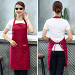 Einfarbige Kochschürze für Damen, Herren, Koch, Kellner, Café, Grill, Friseur