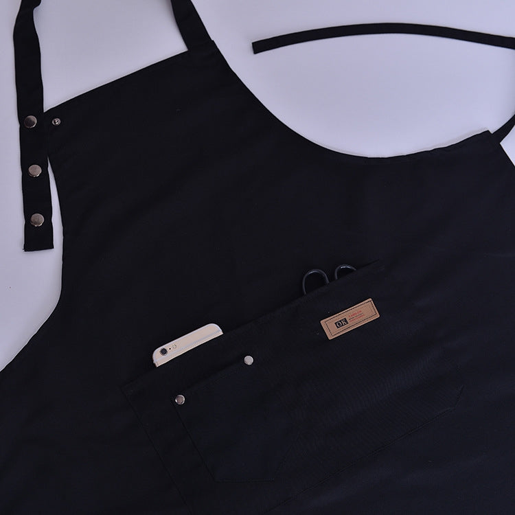 Einfarbige Kochschürze für Damen, Herren, Koch, Kellner, Café, Grill, Friseur
