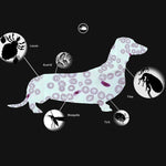 Floh- und Läusehalsband für Haustiere, Insektenschutzring (In-vitro-Wirkung), kleine Hunde (38 cm), große Hunde (70 cm)