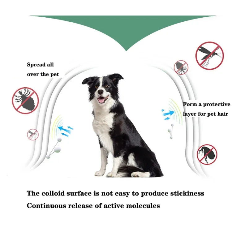 Floh- und Läusehalsband für Haustiere, Insektenschutzring (In-vitro-Wirkung), kleine Hunde (38 cm), große Hunde (70 cm)