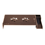 Erhöhter Holz-Computer-Monitorständer Laptop-Regal Schreibtisch-Organizer mit Tastaturschublade, TBD049404601A, TBD049404601B, TBD049404601C, TBD049404601D