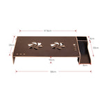 Erhöhter Holz-Computer-Monitorständer Laptop-Regal Schreibtisch-Organizer mit Tastaturschublade, TBD049404601A, TBD049404601B, TBD049404601C, TBD049404601D
