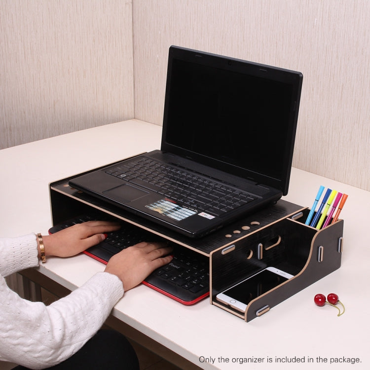 Erhöhter Holz-Computer-Monitorständer Laptop-Regal Schreibtisch-Organizer mit Tastaturschublade, TBD049404601A, TBD049404601B, TBD049404601C, TBD049404601D