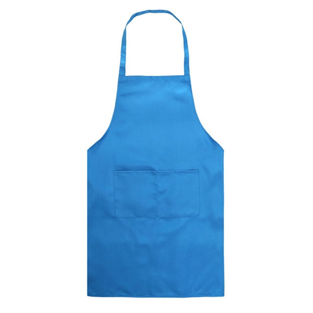 2er-Pack Küchenschürzen Kochschürzen Backschürzen mit Taschen, Schwarz, Rot, Rosenrot, Grün, Blau, Lila, Gelb, Kaffee, Orange