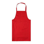 2er-Pack Küchenschürzen Kochschürzen Backschürzen mit Taschen, Schwarz, Rot, Rosenrot, Grün, Blau, Lila, Gelb, Kaffee, Orange