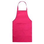 2er-Pack Küchenschürzen Kochschürzen Backschürzen mit Taschen, Schwarz, Rot, Rosenrot, Grün, Blau, Lila, Gelb, Kaffee, Orange