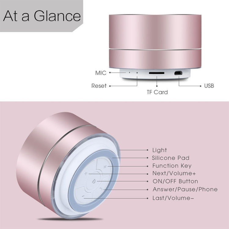 LENRUE Tragbarer Kabelloser Bluetooth-Stereo-LED-Lautsprecher mit eingebautem Mikrofon MP3 MINI Subwoofer Smart Column Lautsprecher, TBD049445801A, TBD049445801B, TBD049445801C, TBD049445801D