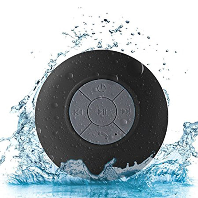 Mini Tragbarer Subwoofer Dusch Wireless Wasserdichter Bluetooth-Lautsprecher Freisprechanruf Musik Saugnapf Mikrofon für iPhone Samsung