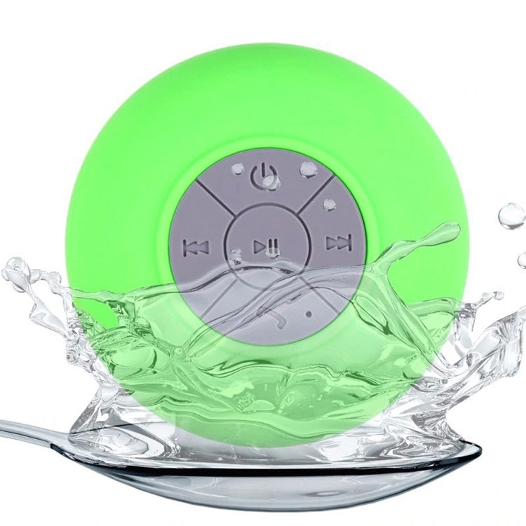 Mini Tragbarer Subwoofer Dusch Wireless Wasserdichter Bluetooth-Lautsprecher Freisprechanruf Musik Saugnapf Mikrofon für iPhone Samsung