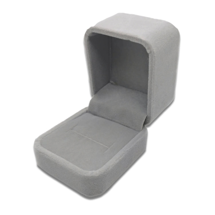 Exquisite Schmuckverpackung Geschenkbox, 5x5,5cm (Flanell Grau), 7x7cm (Flanell Grau), 7,5x7,5cm (Schleifenknoten)
