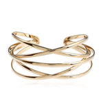 Armreife für Damen Mädchen Modische Armreif Armbänder, Gold, Silber, Gun Black, Rosarot, Bunt