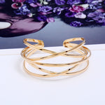 Armreife für Damen Mädchen Modische Armreif Armbänder, Gold, Silber, Gun Black, Rosarot, Bunt