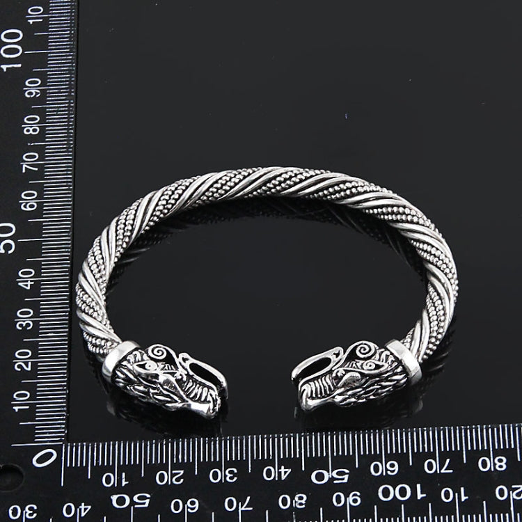 Herren Armband Manschette Wolfskopf Wikinger Armreif Schmuck Mode-Accessoires