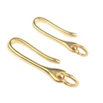 Retro Schlüsselanhänger aus massivem Messing, Gürtelhaken, Geldbörsenkette, Fischhaken, 6 cm mit Kupferring, 6 cm ohne Kupferring