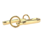 Retro Schlüsselanhänger aus massivem Messing, Gürtelhaken, Geldbörsenkette, Fischhaken, 6 cm mit Kupferring, 6 cm ohne Kupferring