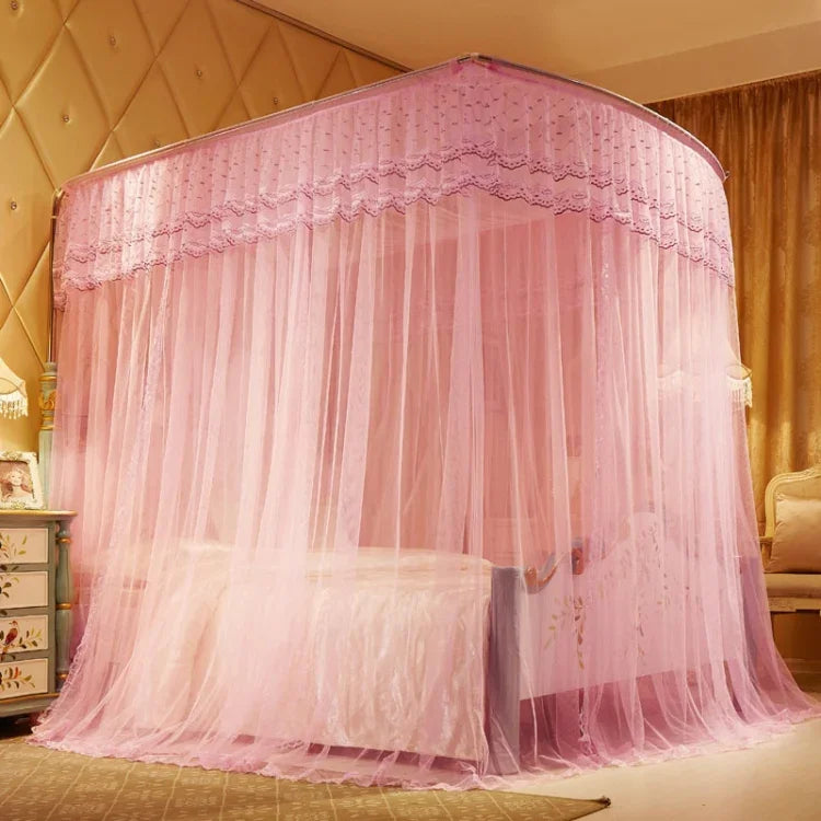 U-shaped Three-door Stainless Steel Tube Floor Mosquito Net, Bold 25mm 1.2x2.0m, Bold 25mm 1.5x2.0m, Bold 25mm 1.8x2.0m, Bold 25mm 1.8x2.2m, Bold 25mm 2.0x2.2m, Super Thick 32mm 1.2x2.0m, Super Thick 32mm 1.5x2.0m, Super Thick 32mm 1.8x2.0m            ...
