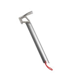 Leichter Campinghammer Zelthammer mit Aluminiumlegierungsgriff & Edelstahlkopf
