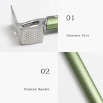 Leichter Campinghammer Zelthammer mit Aluminiumlegierungsgriff & Edelstahlkopf
